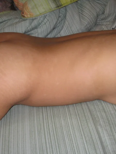 Carefully shaved pussy lips of an Asian girl photo 18