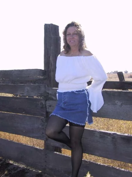 A farmer's wife strips naked in the cattle pen photo 15