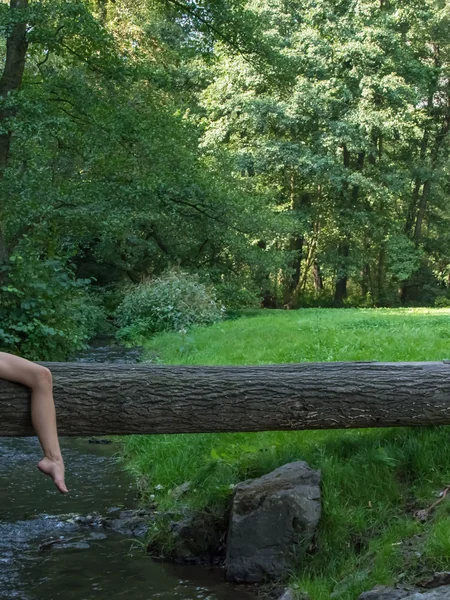 La delgada Katherina adora caminar desnuda por el bosque foto 117