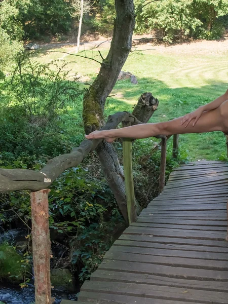 La delgada Katherina adora caminar desnuda por el bosque foto 61