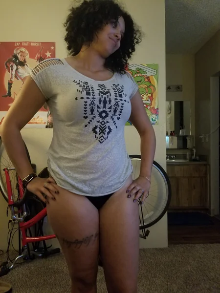 A slutty mixed-race woman photo 18