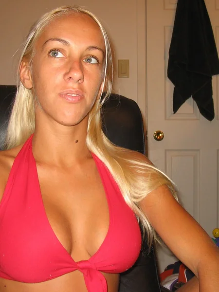The interesting tits of a young blonde photo 14