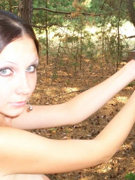 Light BDSM in the woods photo 16